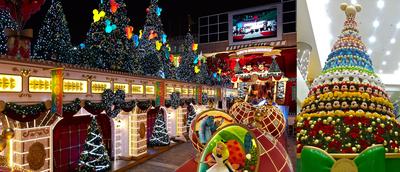 海港城與香港迪士尼樂(lè)園攜手為大家送上一個(gè)華麗圣誕舞會(huì)，更于海港城海運(yùn)大廈大堂中央設(shè)置以超過(guò)200個(gè)不同迪士尼公仔組成的16尺高巨型圣誕樹(shù)。